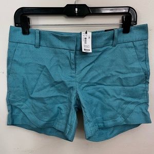 The Limited Blue / Turquoise Cotton Shorts Easy Short 5” Inseam SIZE 2 regular